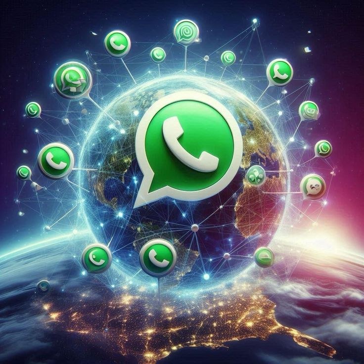 WhatsApp connected across a global network
