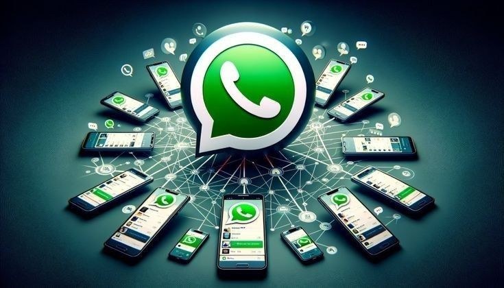 One WhatsApp hub sending to many phones at once